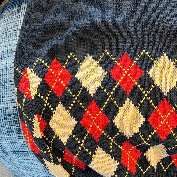 Gorgeous VTG Slazenger Blue Knit Golf Pullover - Picture 5 of 6